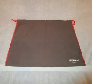 Vintage COACH braun STAUBTASCHE Stoff LOGO für HANDTASCHEN Tragetasche AUFBEWAHRUNG 13"" x 16"" b - Bild 1 von 4