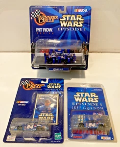 1999 Star Wars Jeff Gordon #24 NASCAR 1:64 Winner's Circle Pepsi Car Lot of 3 - Picture 1 of 18