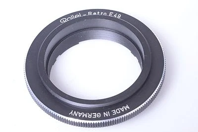 ✅ ROLLEI ROLLEIFLEX MACRO RETRO ADAPTER SL SL35 E49 49MM RING TO REVERSE LENSES - Image 1 of 2