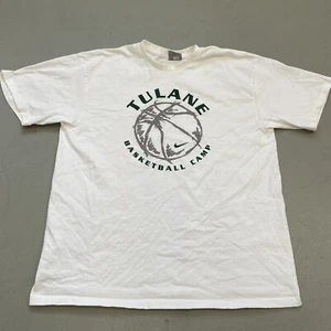 Vintage Y2k Nike Tulane Basketball Camp Size XL Green Wave New Orleans - Picture 1 of 8