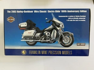 FRANKLIN MINT 1:10 HARLEY DAVIDSON 2003 ELECTRA GLIDE 100TH ANNIVERSARY EDITION - Picture 1 of 5