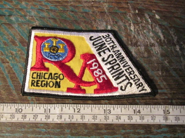 Parche de carreras Road America SCCA 1985 junio sprints Chicago Porsche BMW IMSA INDY  Foto 1 de 1