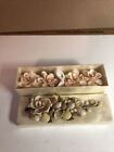 Set of 4 Vintage Shell Napkin Rings With Case