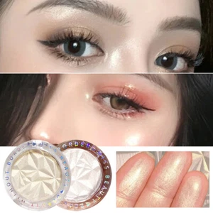 Highlighter Face Contour Shimmer Powder Powder Palette Delicate Brighten ❥ - Picture 1 of 19