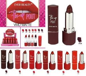 Langanhaltender Lippenstift Vivid Matte Velvet Smooth Lipgloss Make up Lip Liner NEU - Bild 1 von 15