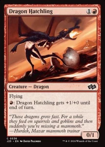 MTG Magic the Gathering Dragon Hatchling (536/779) Foundations Jumpstart LP - Picture 1 of 1