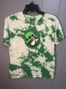 Camisa Buc-ees unisex talla grande día de San Patricio verde tie-dye trébol paddy L - Imagen 1 de 7
