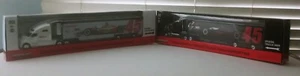 2 SET- BLACK & WHITE-Green Light 1:64 Kenworth T2000~ RAHAL .L.L. HyVee Semi - Picture 1 of 16