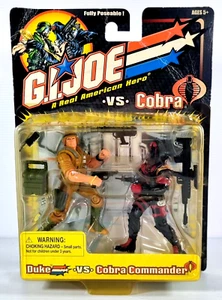 G.I. Joe - Duke vs Cobra Commander Action Figure Hasbo 2001 New - Vintage - Bild 1 von 5