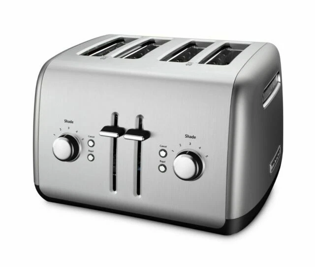 KitchenAid KMT4115CU 4-slice Toaster With Manual High-lift Lever Contour Silver