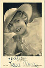 "Trude Marlen 1912-2005 autographe signé carte postale photo 3,5"x5,5" actrice autrichienne