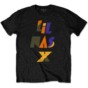 Lil Nas X Cotton Crew Neck SS T-Shirt ~ Scrap Letters black - Picture 1 of 1