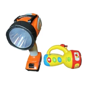Lotto Giocattolo 2 Torce Home Depot Vtech Spin and Impara Torcia Colore Bambino - Foto 1 di 14