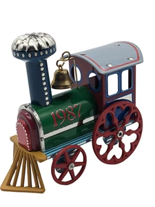 1987 Hallmark Train Christmas/Holiday-4" Long-Locomotive Ornament-Vtg-Free Ship. - Picture 1 of 15