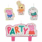 Peppa Pig 4 Pc Candles Set Cake Topper Birthday Party
