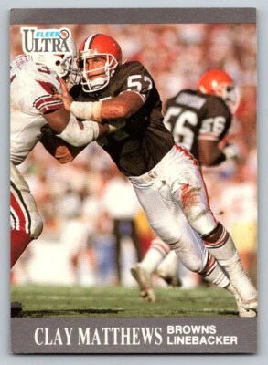 1991 Fleer Ultra - #31 Clay Matthews - Image 1 of 2