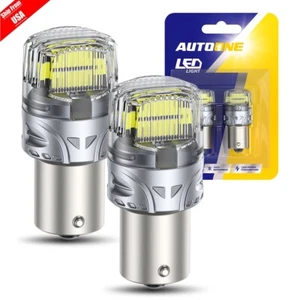AUTOONE 1156 7506 LED Reverse Backup Light Bulbs Super Bright White 6500K 3000LM - Picture 1 of 15