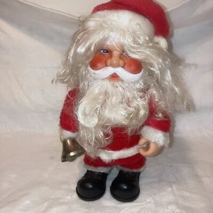 Vintage 1983 Bell Ringing Walking Plays Music 10" Santa Claus Is Coming To Town - Picture 1 of 3