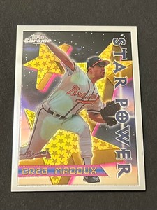 1996 Topps Chrome STAR POWER Greg Maddux Braves #3