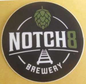 NOTCH 8 BRAUEREI Bier AUFKLEBER Etikett mit HOPFEN & LEITER, Annapolis Junction Maryland - Bild 1 von 1