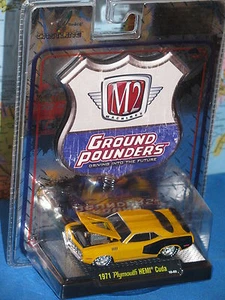 M2 MACHINES GROUND POUNDERS 1971 PLYMOUTH HEMI CUDA CASLINE **BRAND NEW & RARE** - Picture 1 of 5