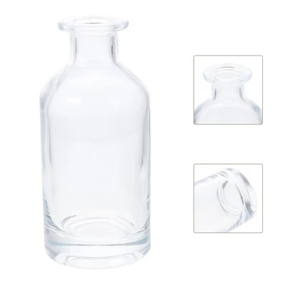  2 Pcs Dekoflaschen Glas Blumenvase Dekorative Behälter Klare Vasen - Bild 1 von 4