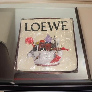 LOEWE Canvas Tote Bag 18726 Limited Edition Crafted World Exhibition 15 X 15 1/2 - Picture 1 of 5