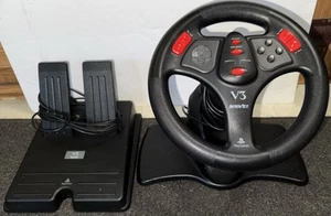 Interact V3 Racing Wheel mit Pedalen für Sony PlayStation 1 2 PS2 getestet SV-1118 - Bild 1 von 5