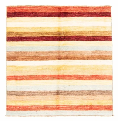 Traditional Hand-knotted Wool Oriental Carpet 4'1" x 4'1" Area Rug - Image 1 of 4