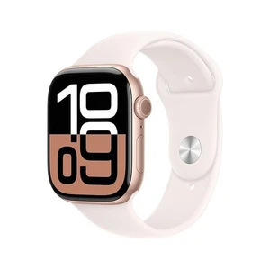 Apple Watch Series 10 (GPS + Cellular) 46 mm Aluminium Gold Rosa EXCELENTE - Bild 1 von 1