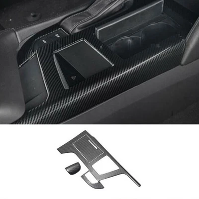 Panel de cambio de marchas consola central de fibra de carbono 3 piezas para Cadillac CT6 2016~2018 Foto 1 de 4