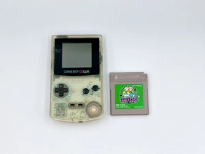 Nintendo Game Boy Color Console Clear Pokemon Soft Japan GBC Tested Region Free - Picture 1 of 11