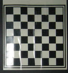 SCACCHIERA DAMA NERO E TRASPARENTE CON APPLICATION 9 X 9 CM Application Tape - Picture 1 of 1