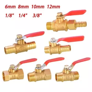 Ball Valve 1/8" 1/4" 3/8" Bsp Male × Female Air Compressor Hose Mini Ball Valve - Picture 1 of 27