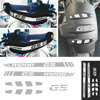BLACK DOVES GRAPHICS n.5 adesivi rifrangenti compatibili BMW R1200 GS Adventure – paramani/parafango