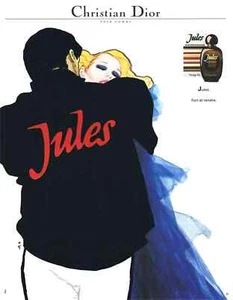Jules Christian Dior Pour Homme: René Gruau - 80's Vintage Period Litho (53/480) - Picture 1 of 1