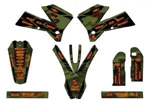 Kit de gráficos EXC-F APACHE Green Senge 2007 compatible con KTM - Imagen 1 de 10