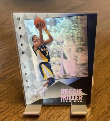 1993 Upper Deck Reggie Miller Hologram # 11 - Image 1 of 2