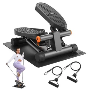 Stepper Stair Hydraulic Fitness with Resistance Bands 300LB LCD Monitor Home Wor - Picture 1 of 8