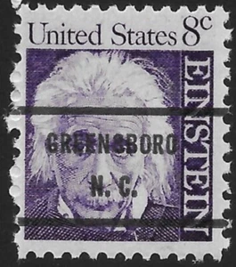Sct#1285 Untagged SCARCE MINT NEVER HINGED Single Precanceled "GREENSBORO N.C." - Picture 1 of 1