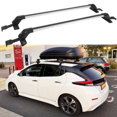 Top Roof Rack Cross Bar 42.5" Luggage Carrier Adjustable For Nissan LEAF 2011-24 - Image 1 of 4