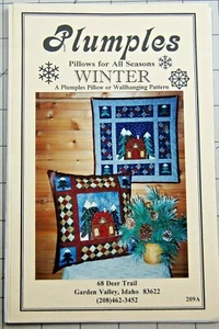 Winter Pillows for All Seasons Quilt Sewing Patten 20" X 20" by Plumples - Picture 1 of 3