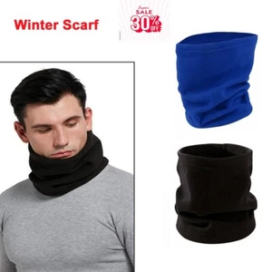 Adults Face Mask Scarf Neck Warmer Snood Tube Biker Balaclava Winter thickFleece - Picture 1 of 9