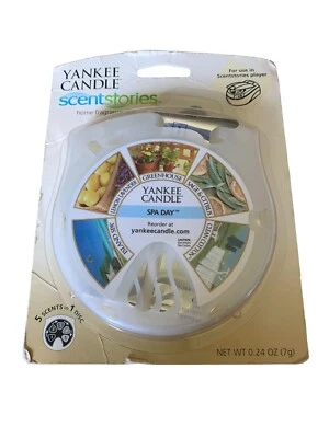 Yankee Candle Febreze Scentstories Spa Day Antigo NOS Disco de Fragrância Caseiro Novo - Imagem 1 de 3