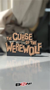 The Curse Of Werewolf display plaque Classic Horror 1961 Hammer Film Production - Picture 1 of 4