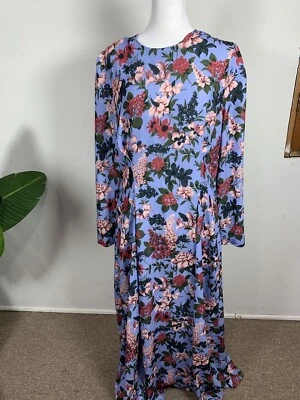 Pearl By Lela Rose WOMENS Floral Multi Crepe MIDI Dress, Size 14,$525 - Image 1 of 4