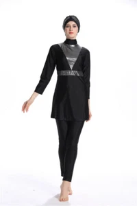 Islamic Women Modest Burkini Swimwear Hijab Muslim Swimsuit Beachwear aRAB 3XL - Picture 1 of 3