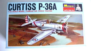 KIT MONOGRAM 1/72 ème CURTISS P-36 A 1967 COMPLET - Imagen 1 de 5
