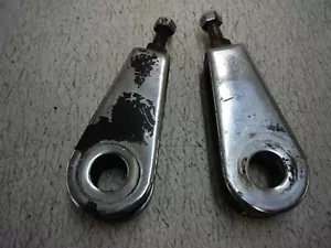 SUZUKI 81 82 GS550L GS 550 L REAR AXLE CHAIN ADJUSTER TENSIONERS OEM SET - Picture 1 of 9
