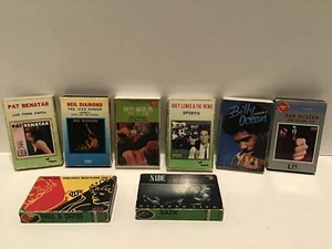 Lot Of 8 Korean Import Pop Cassettes Clapton Diamond Huey Lewis Benatar Sade - Picture 1 of 2